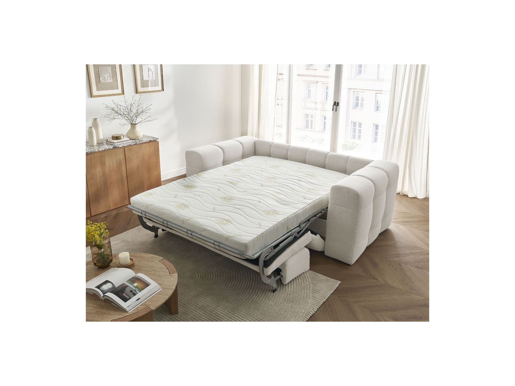 Cloud - Convertible 3-Seater Straight Sofa - Smooth Fabric