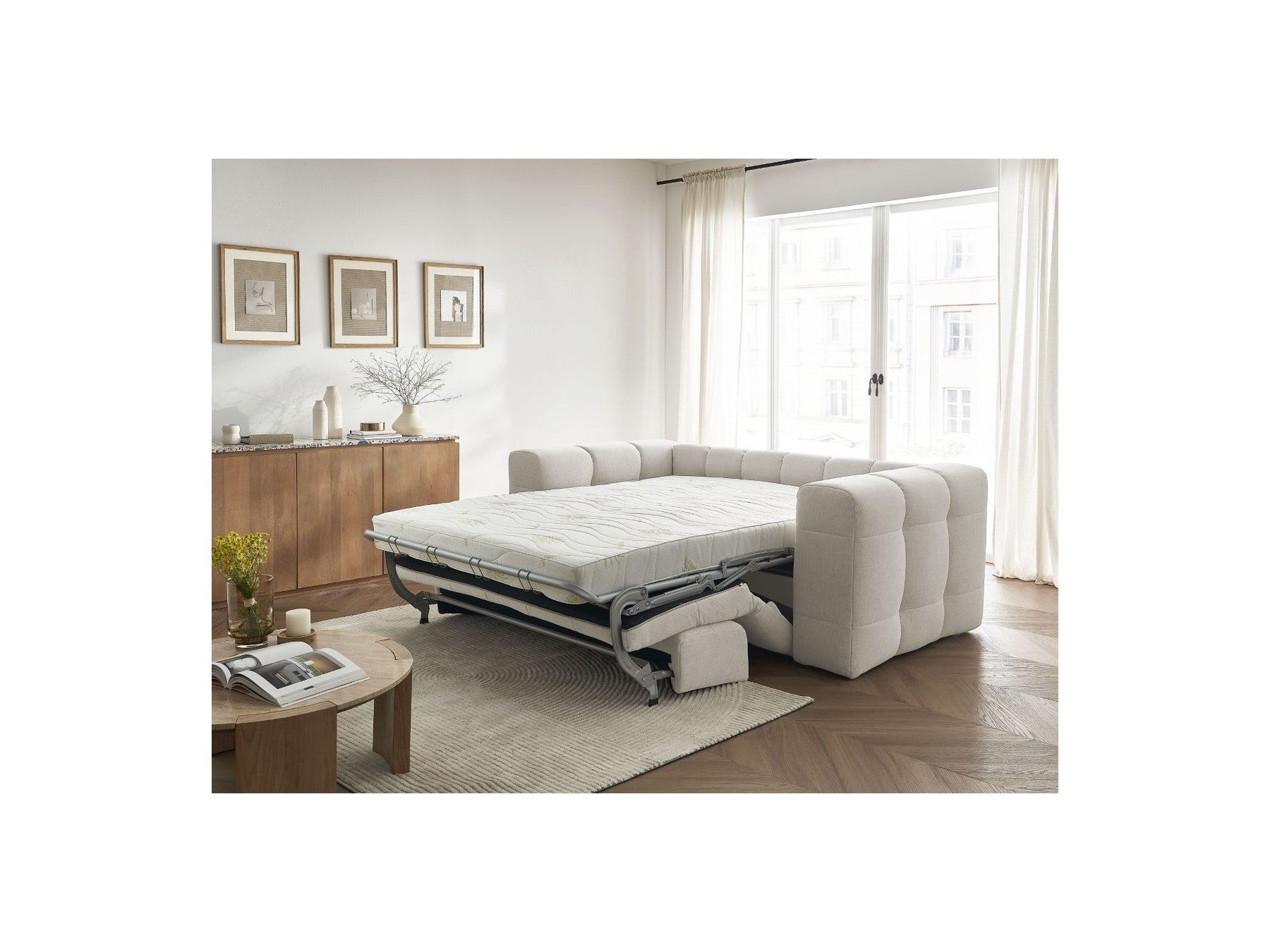 Cloud - Convertible 3-Seater Straight Sofa - Smooth Fabric