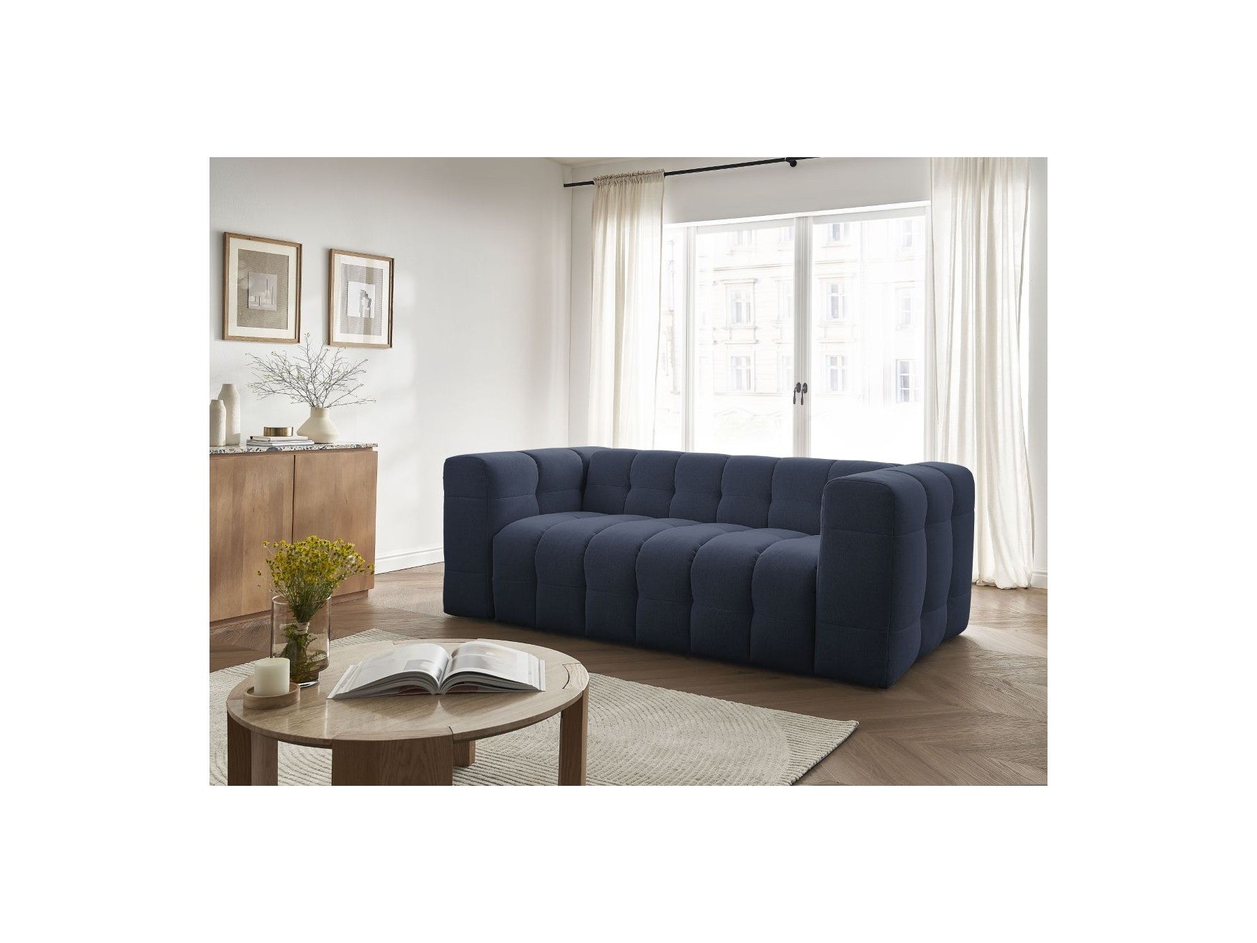 Cloud - Convertible 3-Seater Straight Sofa - Smooth Fabric