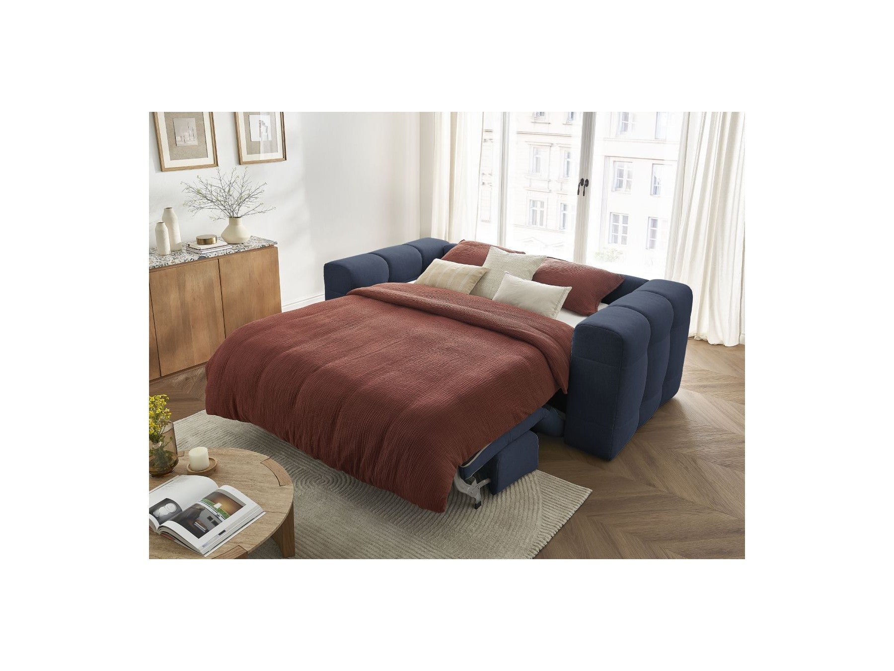 Cloud - Convertible 3-Seater Straight Sofa - Smooth Fabric