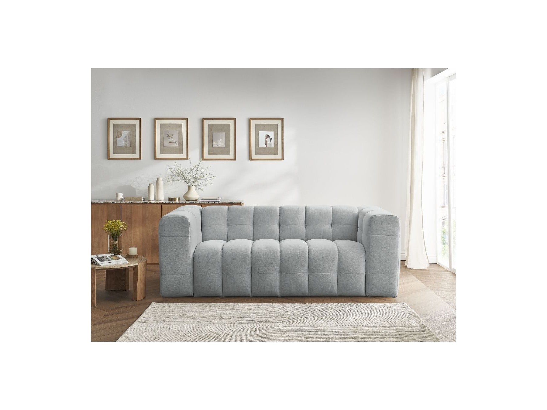 Cloud - Convertible 3-Seater Straight Sofa - Smooth Fabric
