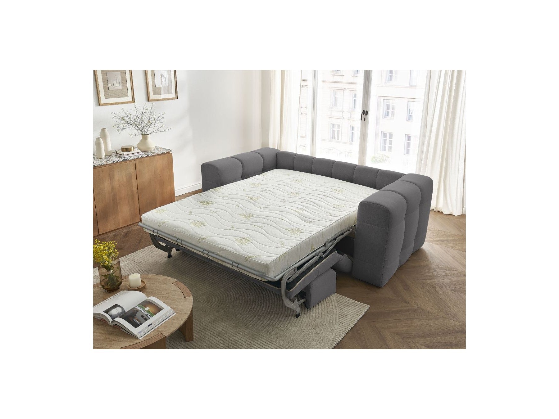 Cloud - Convertible 3-Seater Straight Sofa - Smooth Fabric
