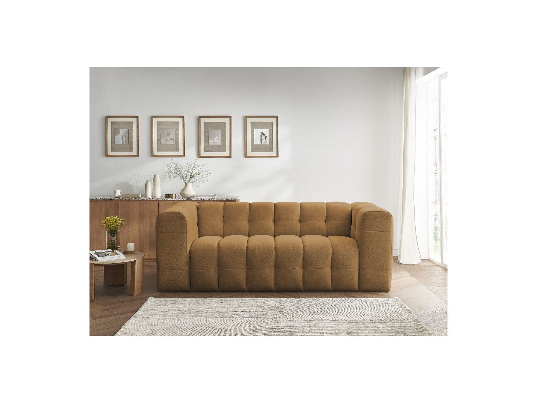 Cloud - Convertible 3-Seater Straight Sofa - Smooth Fabric
