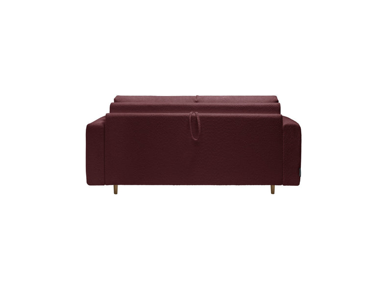 Canapé Droit Convertible Ouverture Express - Cocoone - Tissu Bouclette - 140X200