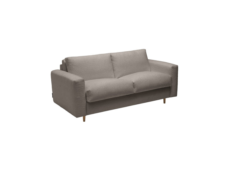 Canapé Droit Convertible Ouverture Express - Cocoone - Tissu Bouclette - 140X200