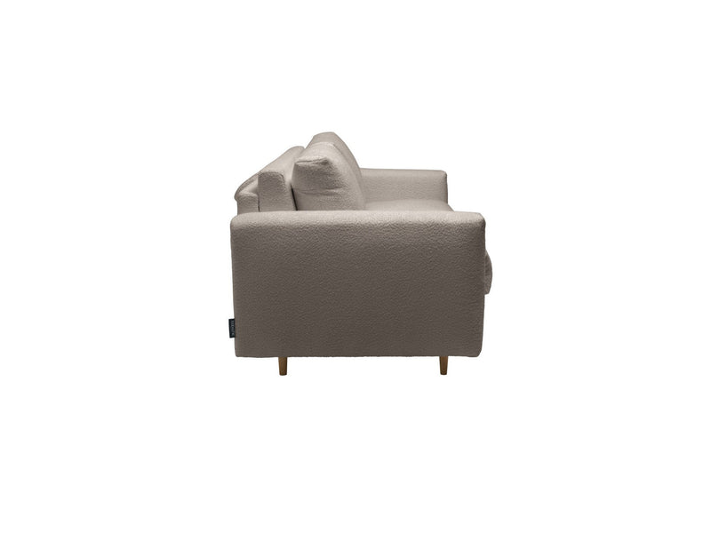 Canapé Droit Convertible Ouverture Express - Cocoone - Tissu Bouclette - 160X200