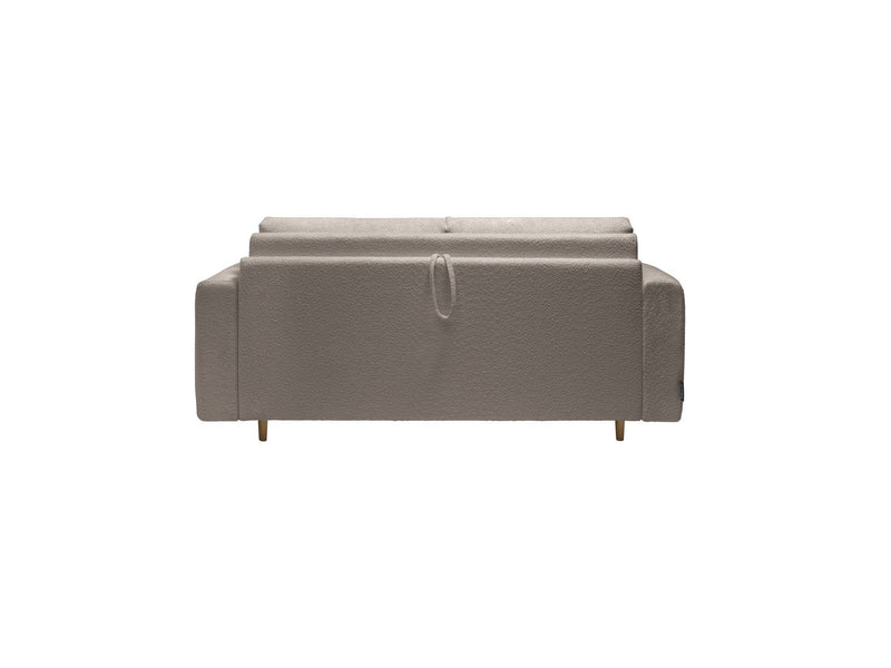 Canapé Droit Convertible Ouverture Express - Cocoone - Tissu Bouclette - 140X200