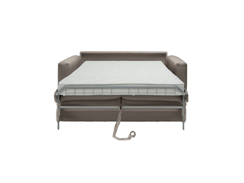 Canapé Droit Convertible Ouverture Express - Cocoone - Tissu Bouclette - 140X200