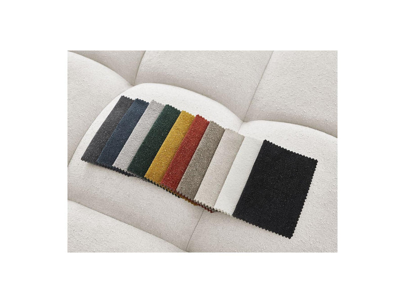 Canapé D'Angle Fixe - Everest - Tissu Texturé - Angle Droit - 10 Coussins