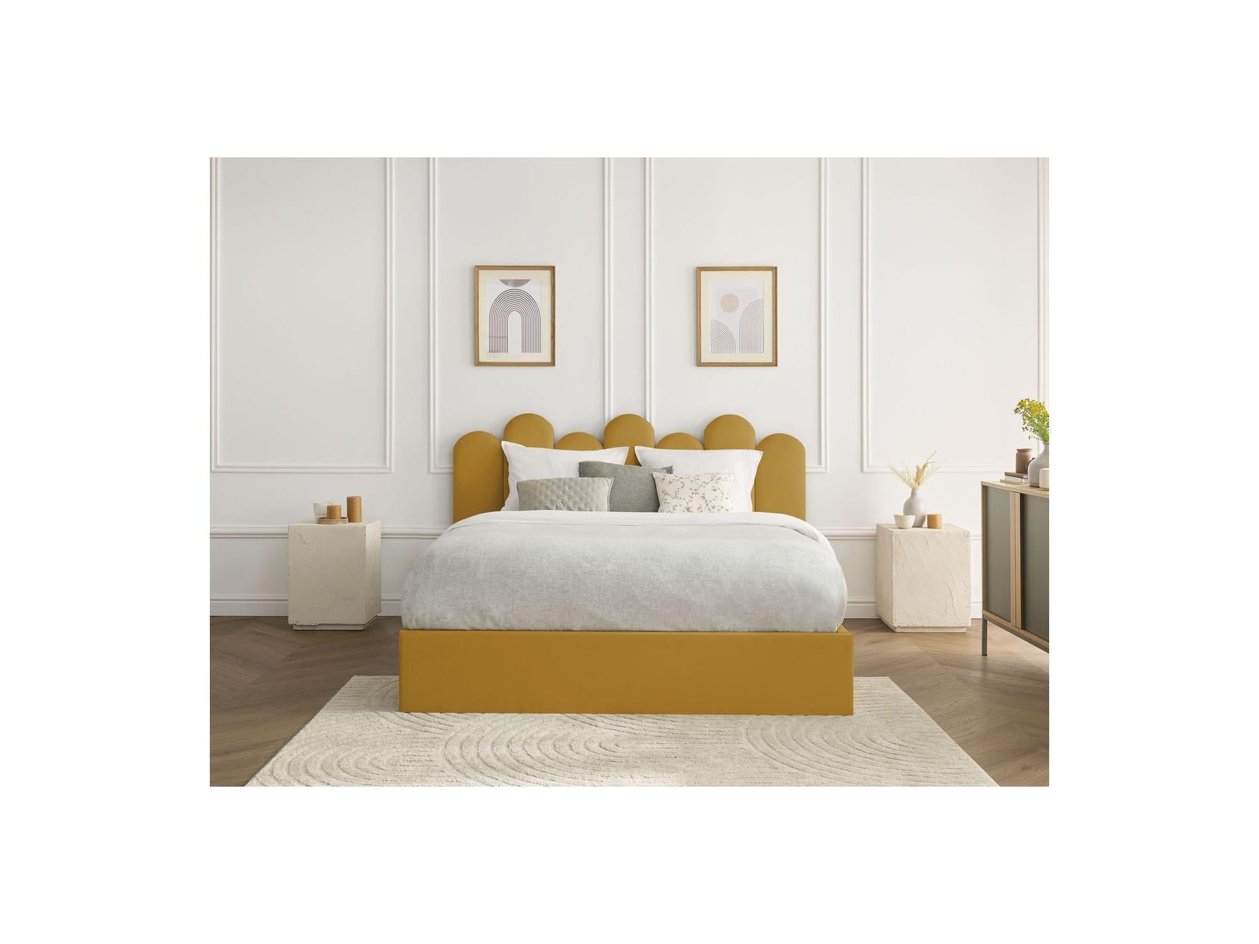 Badja - Cama con arcón - Terciopelo