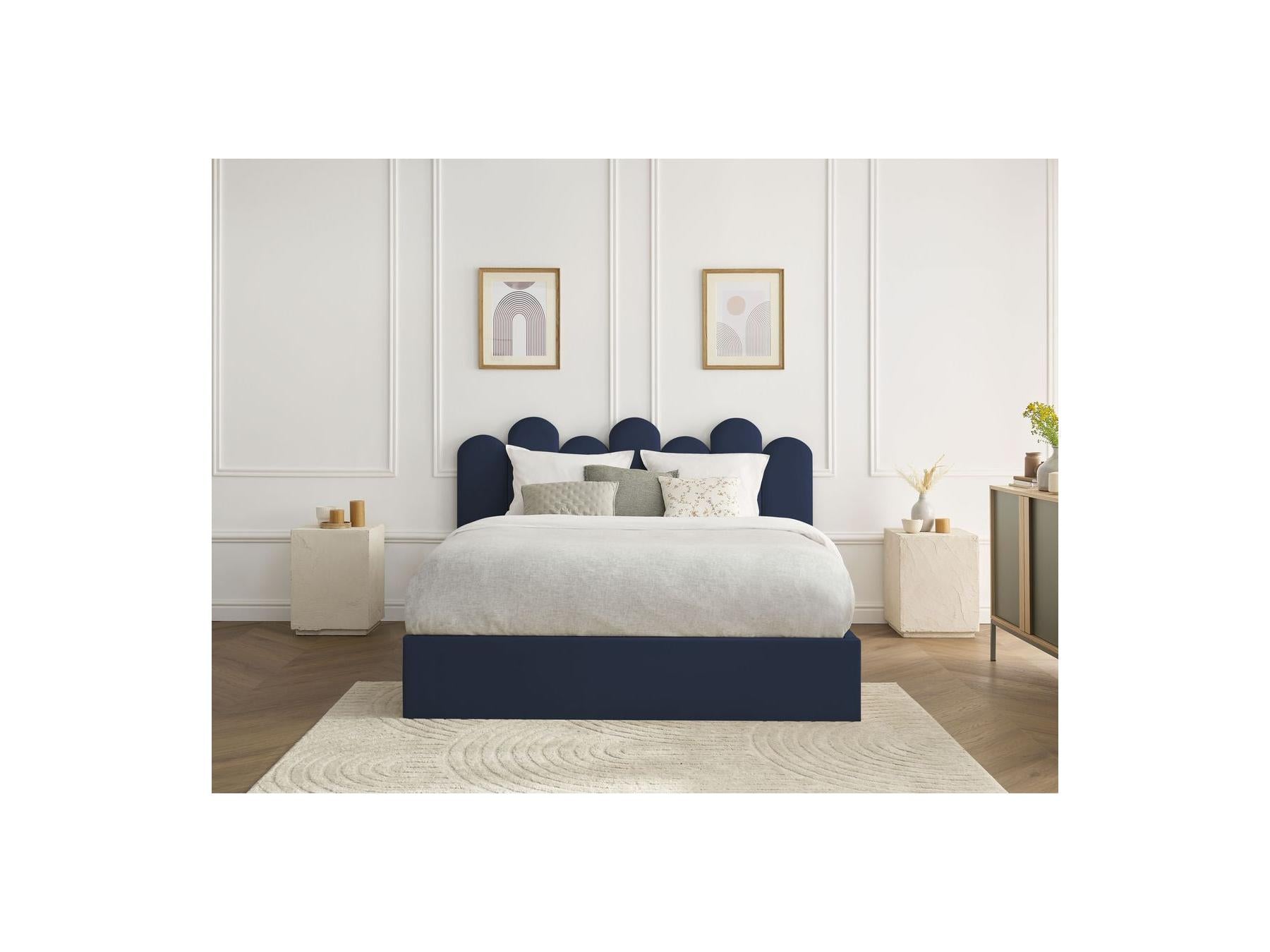 Badja - Cama con arcón - Terciopelo