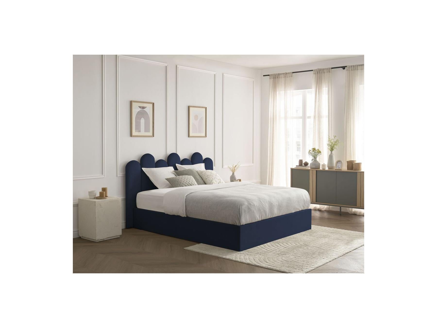 Badja - Cama con arcón - Terciopelo