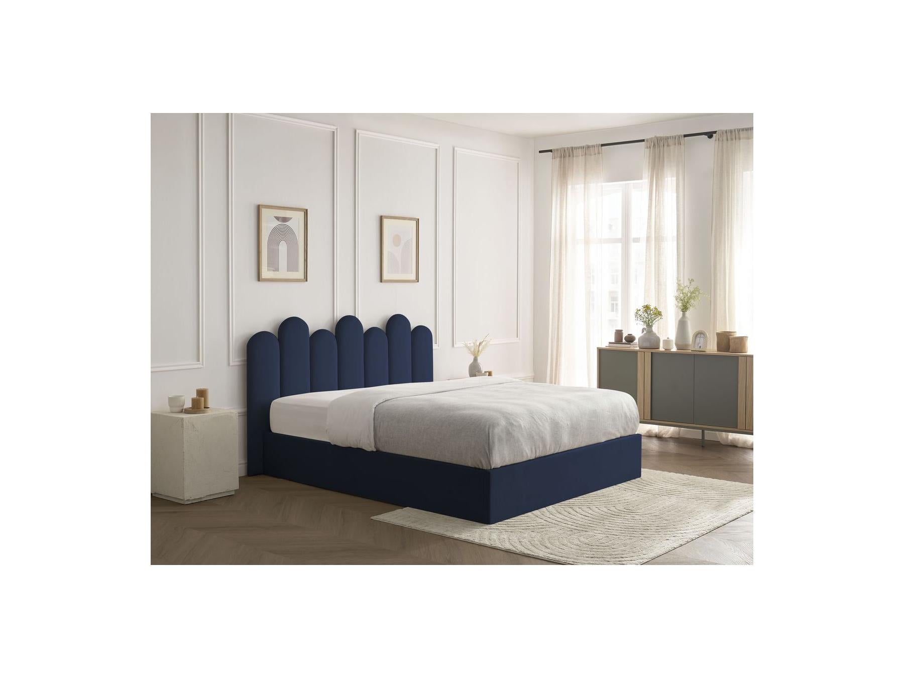 Badja - Cama con arcón - Terciopelo