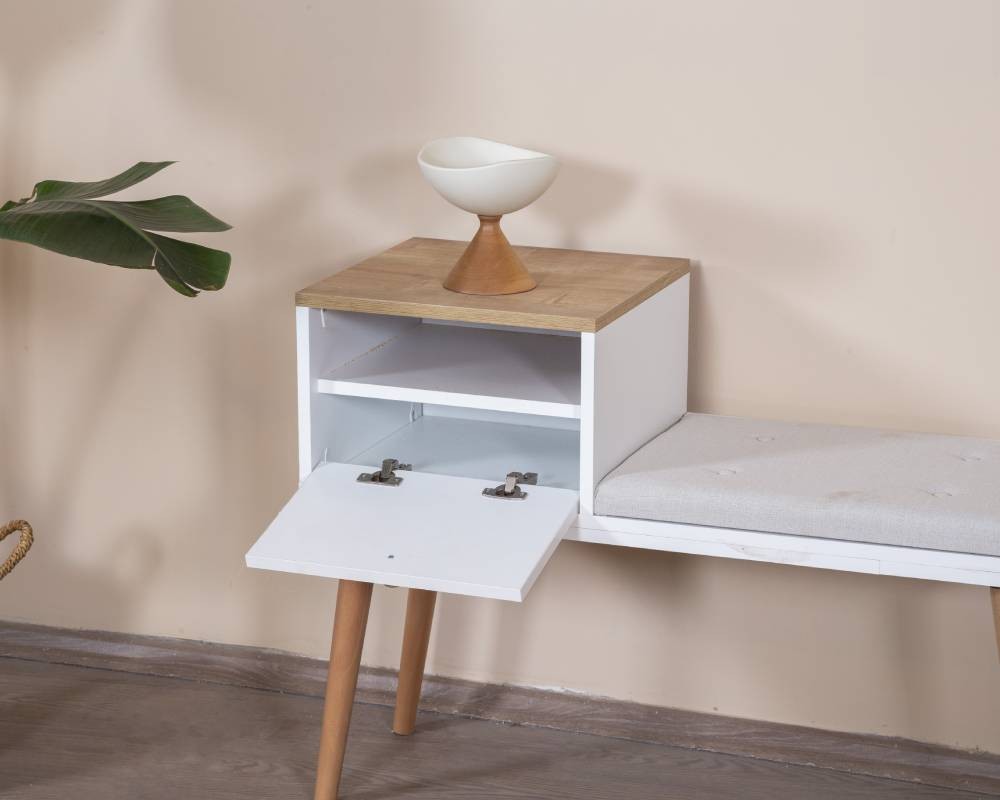 Bancs Bohem - Blanc / Chêne