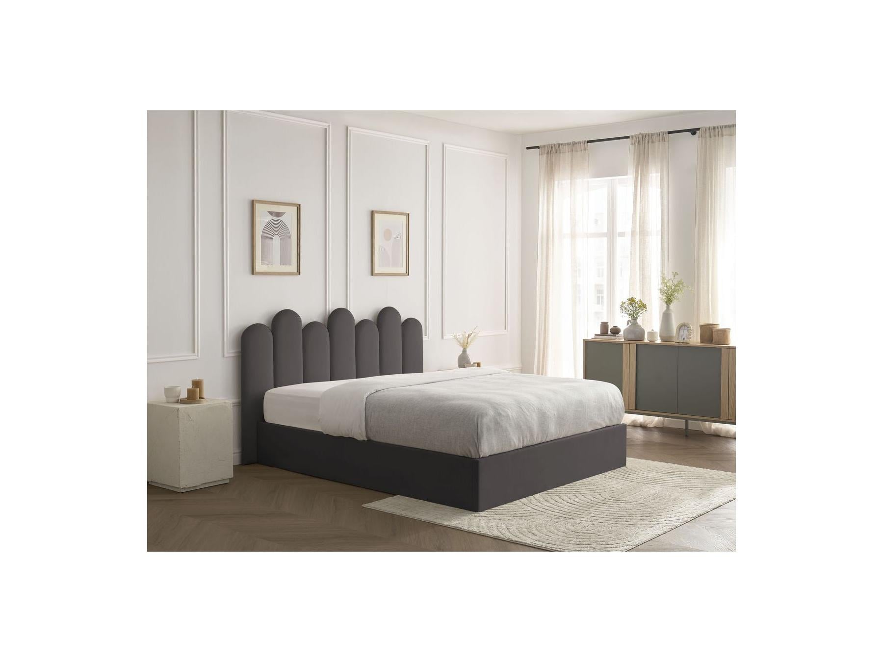 Badja - Cama con arcón - Terciopelo