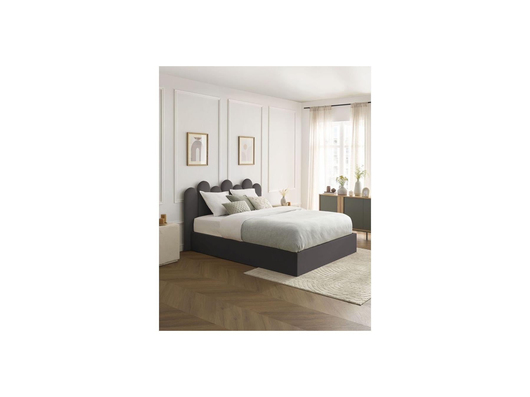 Badja - Cama con arcón - Terciopelo