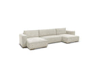 Convertible Panoramic Sofa with Storage Compartment - Chelsea - Soft Wide-Rib Corduroy