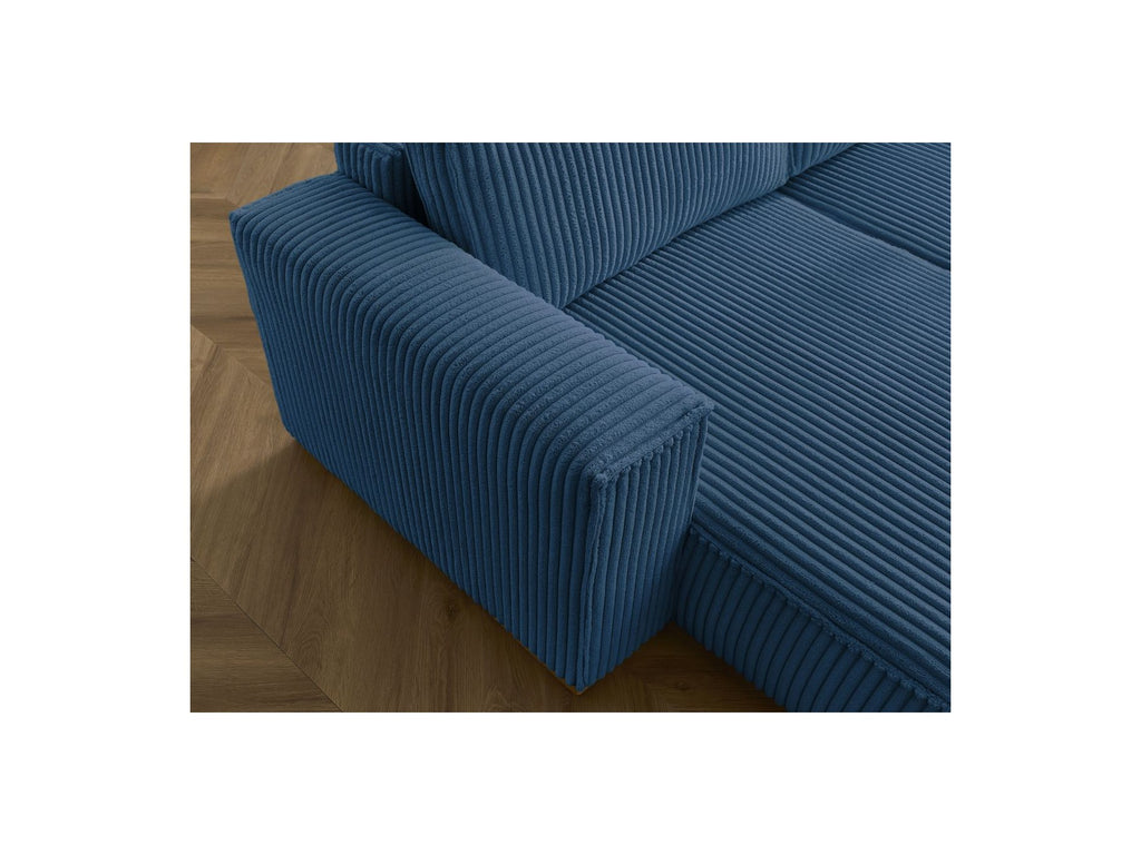 Convertible Panoramic Sofa with Storage Compartment - Chelsea - Soft Wide-Rib Corduroy