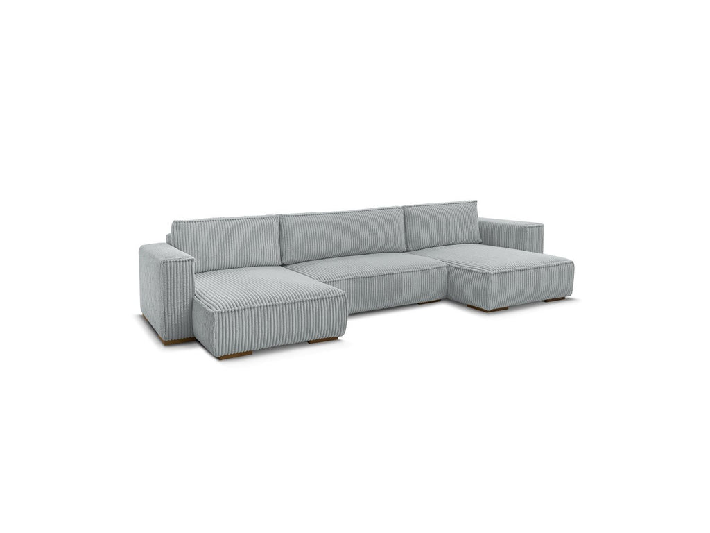 Convertible Panoramic Sofa with Storage Compartment - Chelsea - Soft Wide-Rib Corduroy