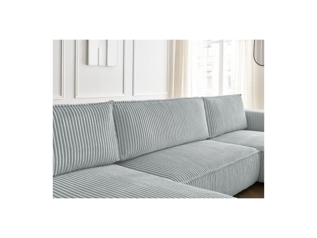 Convertible Panoramic Sofa with Storage Compartment - Chelsea - Soft Wide-Rib Corduroy
