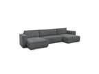 Convertible Panoramic Sofa with Storage Compartment - Chelsea - Soft Wide-Rib Corduroy
