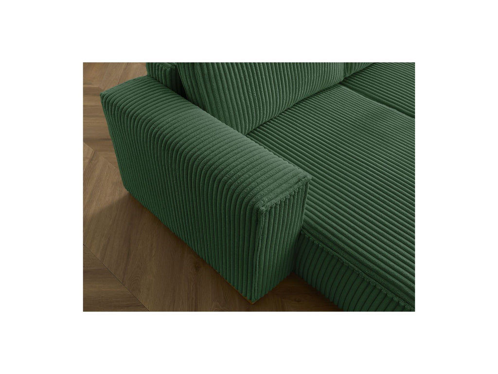 Convertible Panoramic Sofa with Storage Compartment - Chelsea - Soft Wide-Rib Corduroy