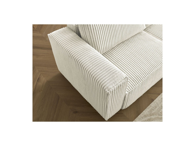 Reversible Corner Convertible Sofa with Chest - Chelsea - Gros Côtelé Doux