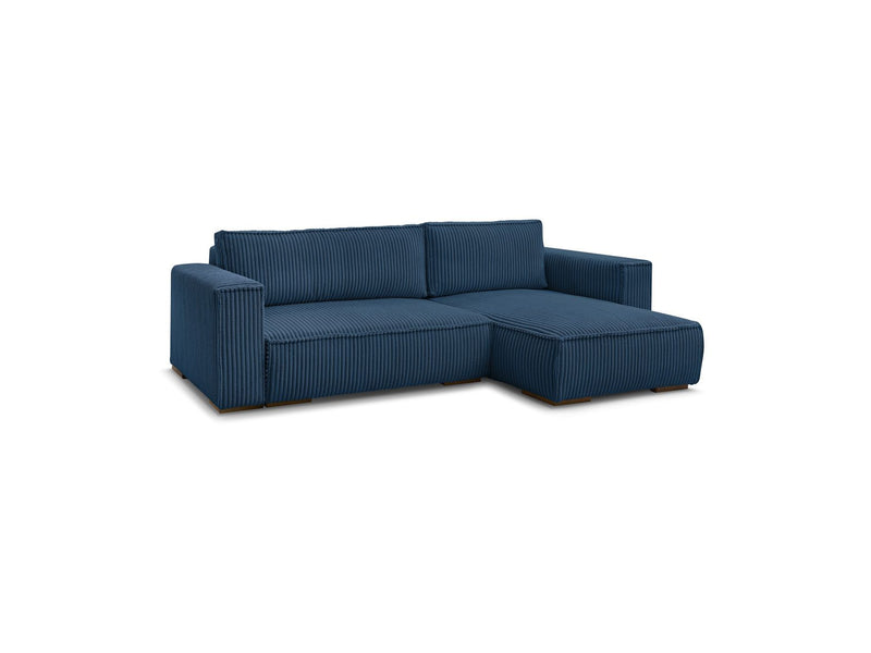 Reversible Corner Convertible Sofa with Chest - Chelsea - Gros Côtelé Doux