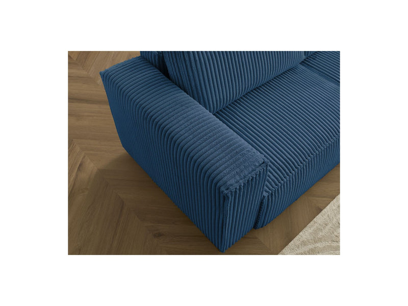 Reversible Corner Convertible Sofa with Chest - Chelsea - Gros Côtelé Doux