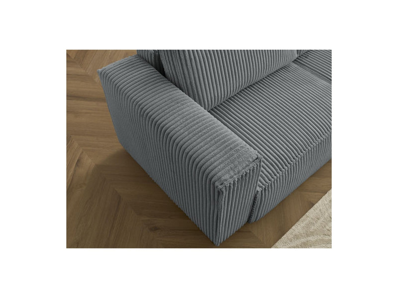 Reversible Corner Convertible Sofa with Chest - Chelsea - Gros Côtelé Doux