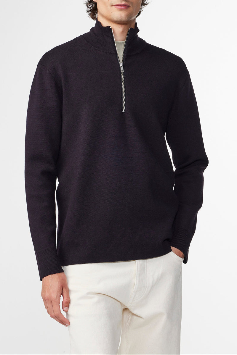 Pull Harald Half Zip - Navy Blue