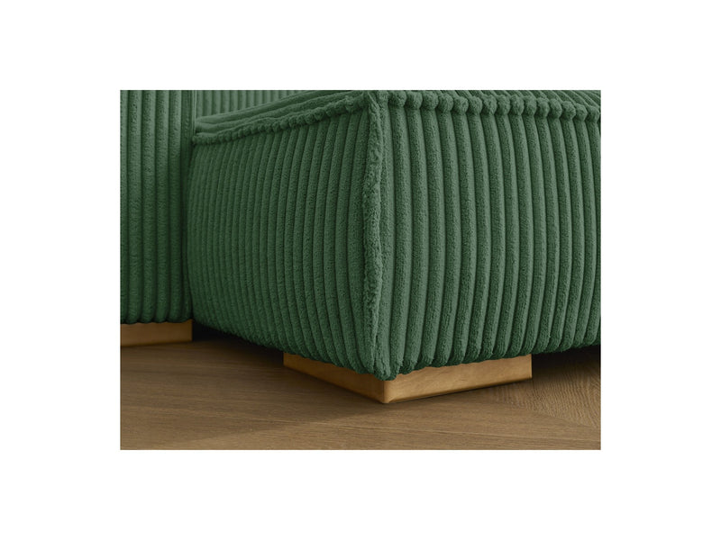 Reversible Corner Convertible Sofa with Chest - Chelsea - Gros Côtelé Doux