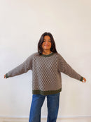 Pull Laura Kaki Et Rose