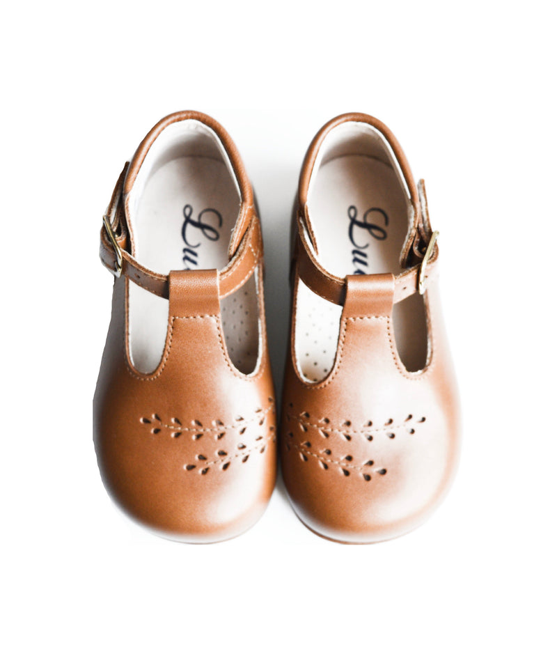 Isis Mary Jane Ankle Boots - Camel Leather - Girls
