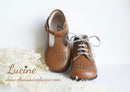Isis Mary Jane Ankle Boots - Camel Leather - Girls