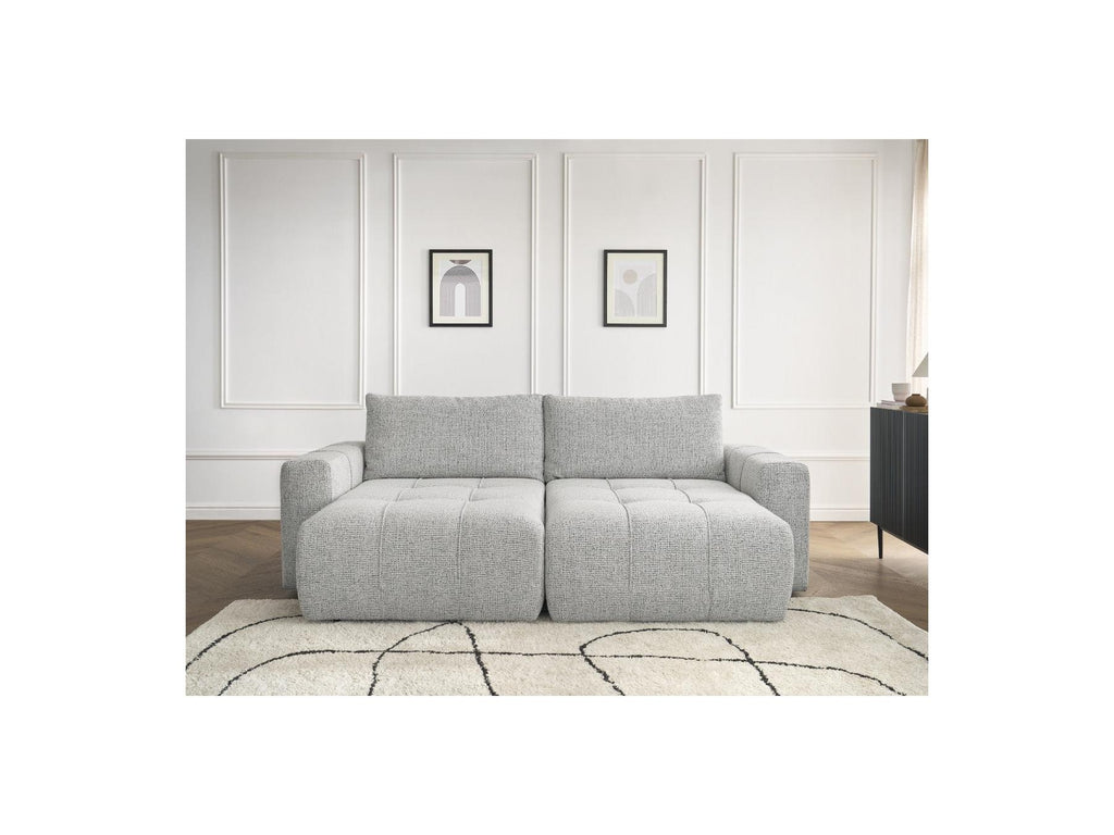 Arsene - Fixed Straight 4-Seater Deep Seat Sofa - Mottled Fabric