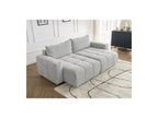 Arsene - Fixed Straight 4-Seater Deep Seat Sofa - Mottled Fabric