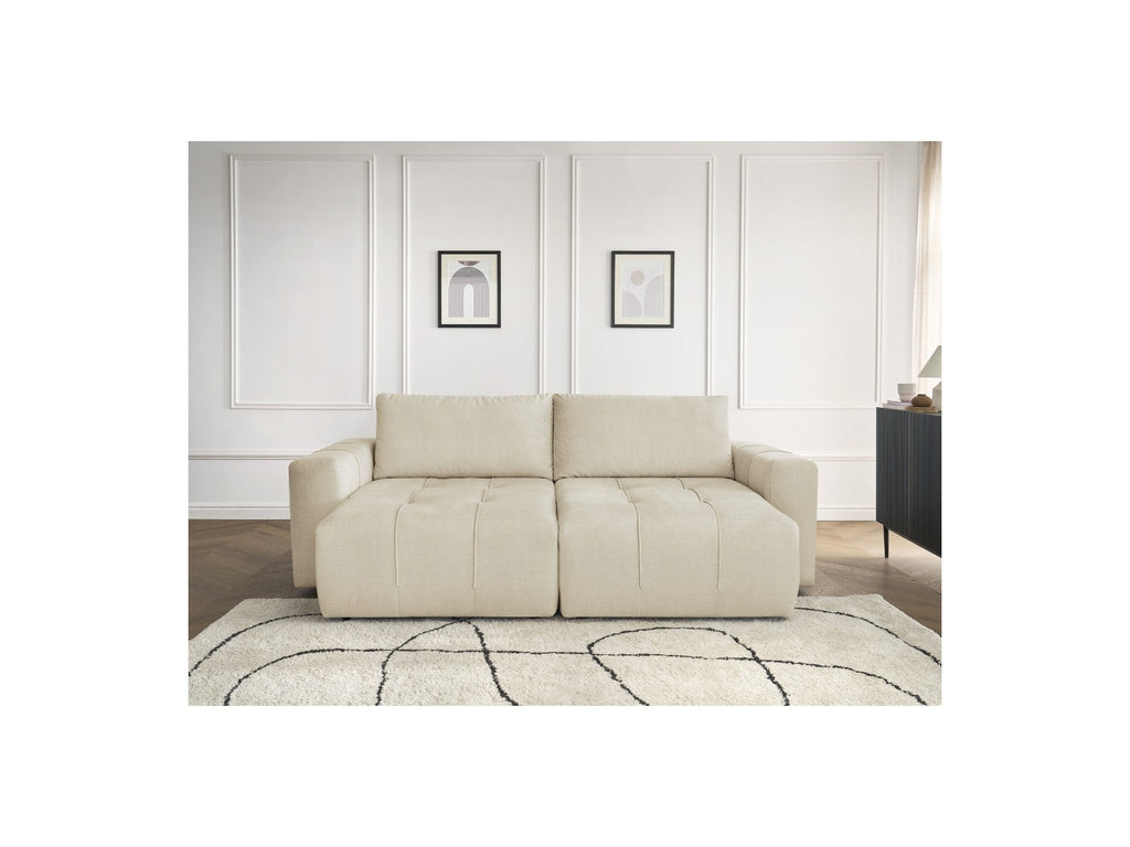 Fixed Straight 4-Seater Sofa - Arsene - Deep Seat - Velvet Fabric