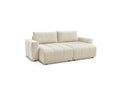 Fixed Straight 4-Seater Sofa - Arsene - Deep Seat - Velvet Fabric