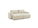 Fixed Straight 4-Seater Sofa - Arsene - Deep Seat - Velvet Fabric