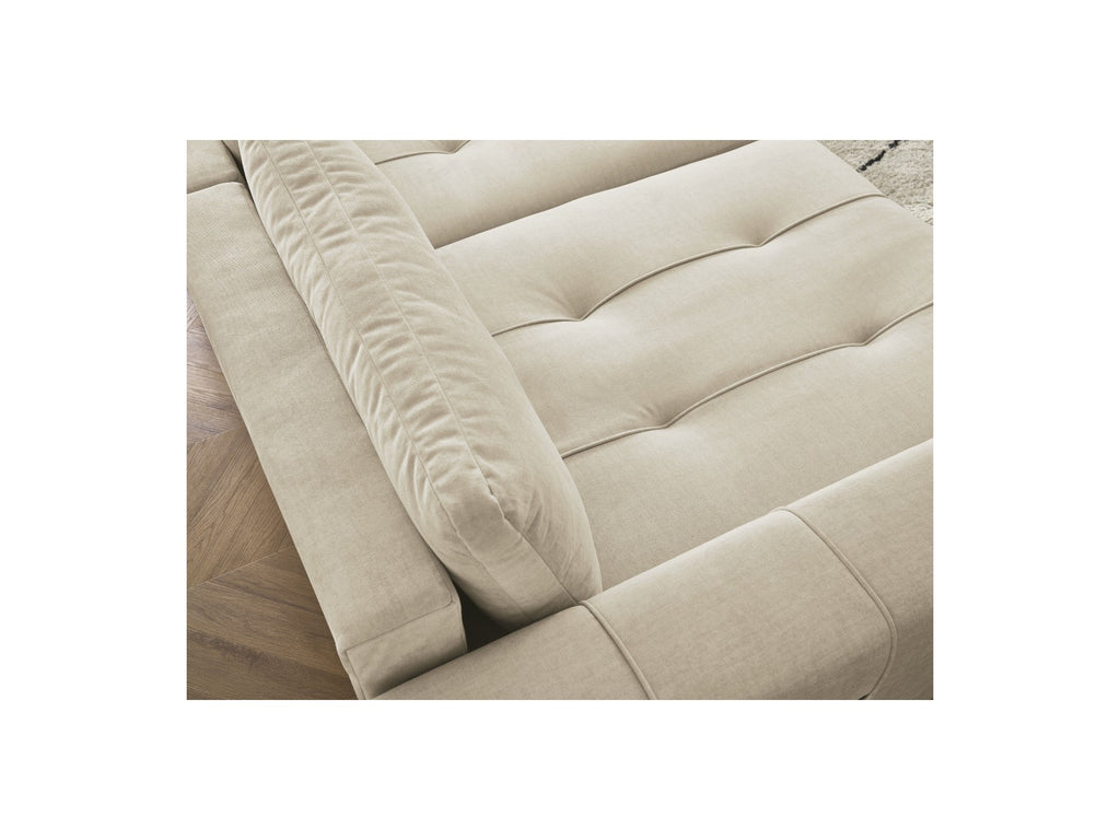 Fixed Straight 4-Seater Sofa - Arsene - Deep Seat - Velvet Fabric