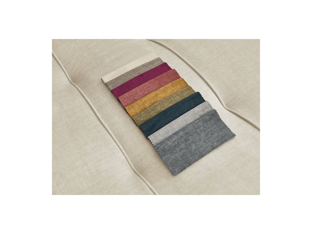 Fixed Straight 4-Seater Sofa - Arsene - Deep Seat - Velvet Fabric