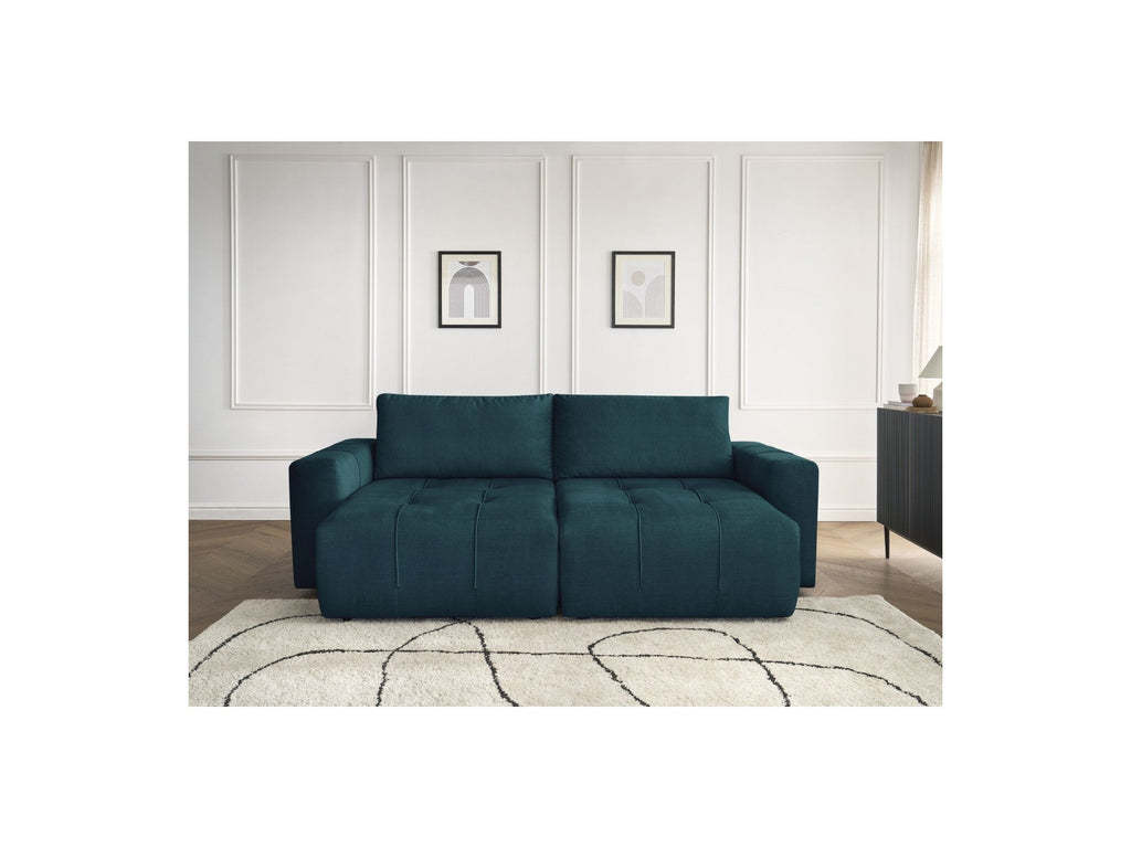 Fixed Straight 4-Seater Sofa - Arsene - Deep Seat - Velvet Fabric