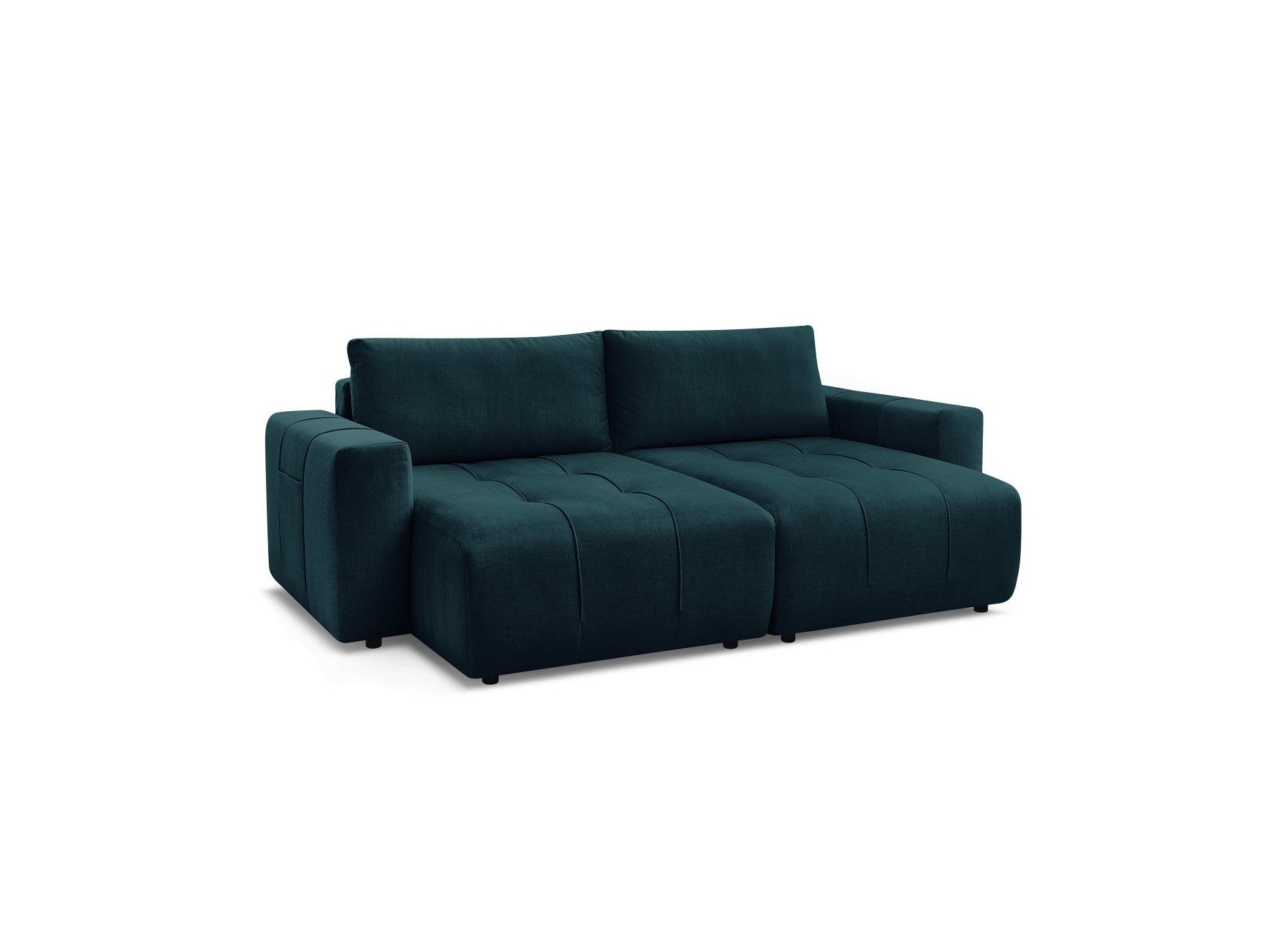 Fixed Straight 4-Seater Sofa - Arsene - Deep Seat - Velvet Fabric