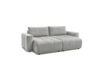 Fixed Straight 4-Seater Sofa - Arsene - Deep Seat - Velvet Fabric