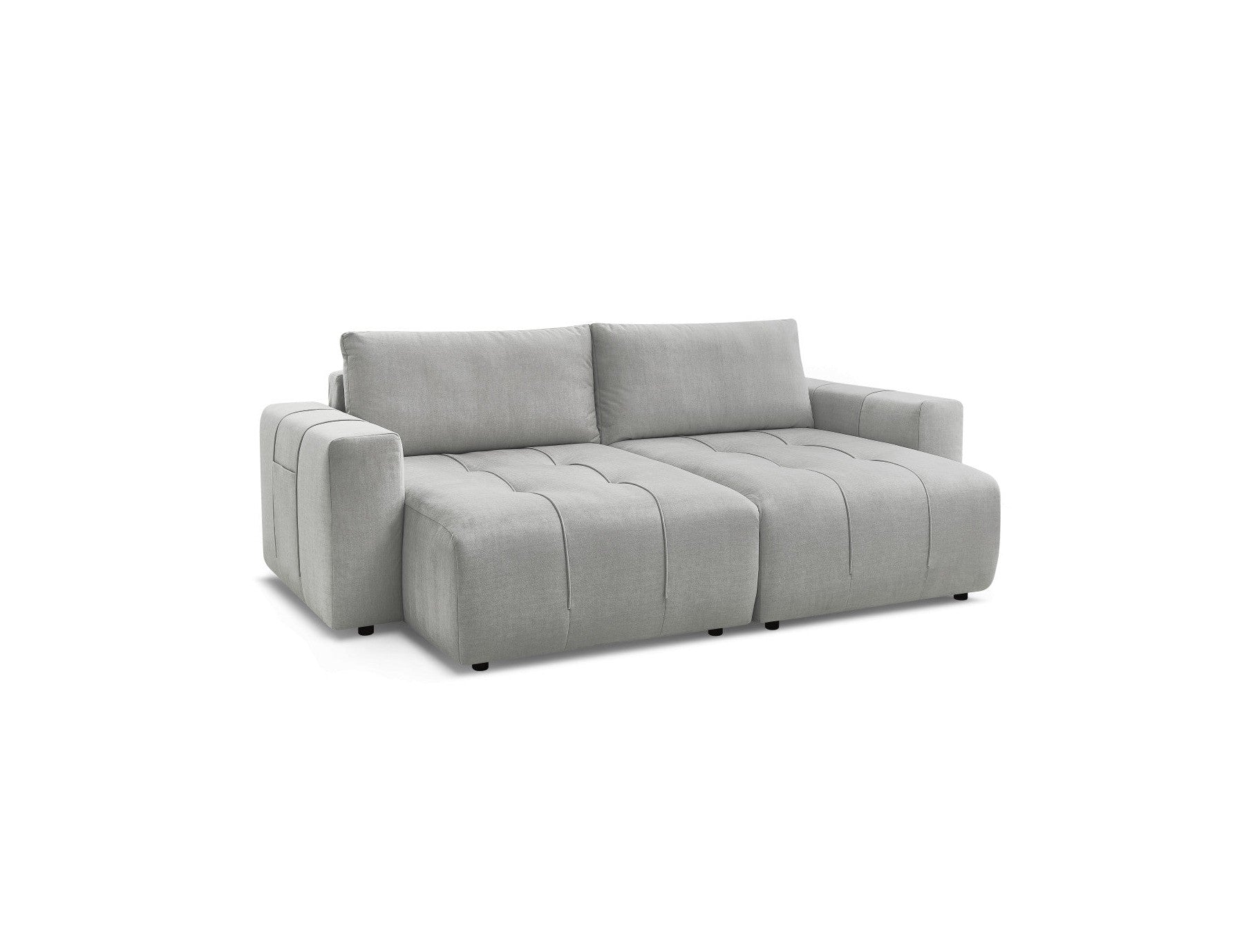 Fixed Straight 4-Seater Sofa - Arsene - Deep Seat - Velvet Fabric
