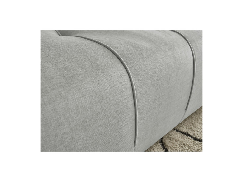 Fixed Straight 4-Seater Sofa - Arsene - Deep Seat - Velvet Fabric