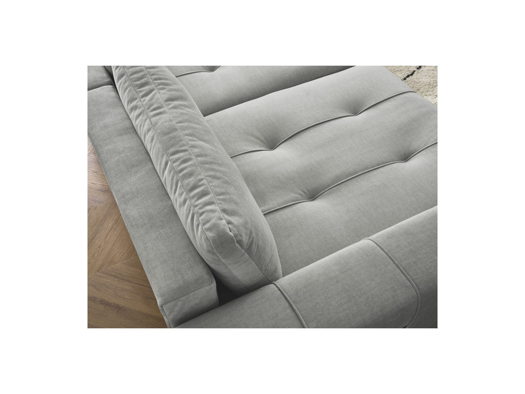 Fixed Straight 4-Seater Sofa - Arsene - Deep Seat - Velvet Fabric