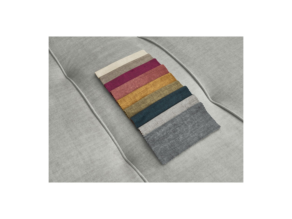 Fixed Straight 4-Seater Sofa - Arsene - Deep Seat - Velvet Fabric