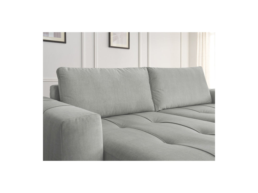 Fixed Straight 4-Seater Sofa - Arsene - Deep Seat - Velvet Fabric